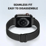 สายรัดนาฬิกาไนลอนยืดหยุ่นเอวเล็ก xDfind Ladder Buckle สำหรับ Apple Watch 42 / 44 / 45 / 46 / 49 มม. สำหรับ Apple Watch 38 / 40 / 41 / S10 42 มม.