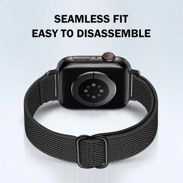 สายรัดนาฬิกาไนลอนยืดหยุ่นเอวเล็ก xDfind Ladder Buckle สำหรับ Apple Watch 42 / 44 / 45 / 46 / 49 มม. สำหรับ Apple Watch 38 / 40 / 41 / S10 42 มม.