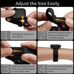 สายรัดนาฬิกาไนลอนยืดหยุ่นเอวเล็ก xDfind Ladder Buckle สำหรับ Apple Watch 42 / 44 / 45 / 46 / 49 มม. สำหรับ Apple Watch 38 / 40 / 41 / S10 42 มม.