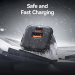 ที่ชาร์จเร็วขนาดเล็ก USAMS CC263 30W GaN USB-C / Type-C, USB สองพอร์ต, CC263