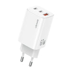 ที่ชาร์จเร็วขนาดเล็ก USAMS CC265 67W GaN 2 x Type-C, USB สามพอร์ต, CC265