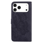 เคสโทรศัพท์หนังปั๊มลายผีเสื้อสไตล์ย้อนยุคแบบพับแนวนอน สำหรับ iPhone 17 Pro Max, สำหรับ iPhone 17 Pro, สำหรับ iPhone 17, สำหรับ iPhone Air