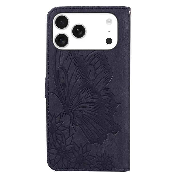 เคสโทรศัพท์หนังปั๊มลายผีเสื้อสไตล์ย้อนยุคแบบพับแนวนอน สำหรับ iPhone 17 Pro Max, สำหรับ iPhone 17 Pro, สำหรับ iPhone 17, สำหรับ iPhone Air