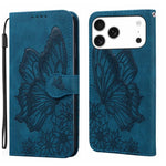 เคสโทรศัพท์หนังปั๊มลายผีเสื้อสไตล์ย้อนยุคแบบพับแนวนอน สำหรับ iPhone 17 Pro Max, สำหรับ iPhone 17 Pro, สำหรับ iPhone 17, สำหรับ iPhone Air