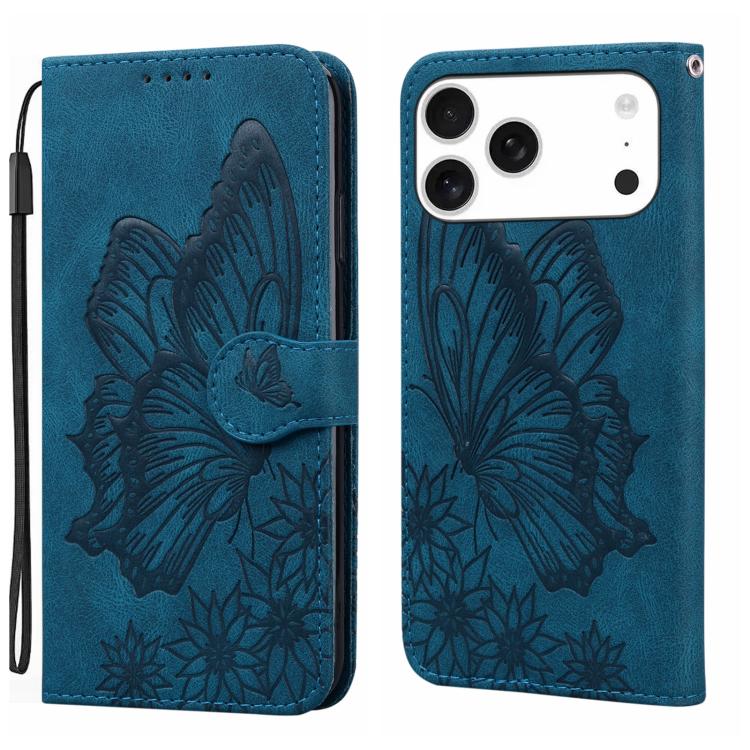 เคสโทรศัพท์หนังปั๊มลายผีเสื้อสไตล์ย้อนยุคแบบพับแนวนอน สำหรับ iPhone 17 Pro Max, สำหรับ iPhone 17 Pro, สำหรับ iPhone 17, สำหรับ iPhone Air