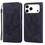 เคสโทรศัพท์หนังปั๊มลายผีเสื้อสไตล์ย้อนยุคแบบพับแนวนอน สำหรับ iPhone 17 Pro Max, สำหรับ iPhone 17 Pro, สำหรับ iPhone 17, สำหรับ iPhone Air