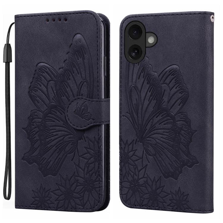 เคสโทรศัพท์หนังปั๊มลายผีเสื้อสไตล์ย้อนยุคแบบพับแนวนอน สำหรับ iPhone 17 Pro Max, สำหรับ iPhone 17 Pro, สำหรับ iPhone 17, สำหรับ iPhone Air