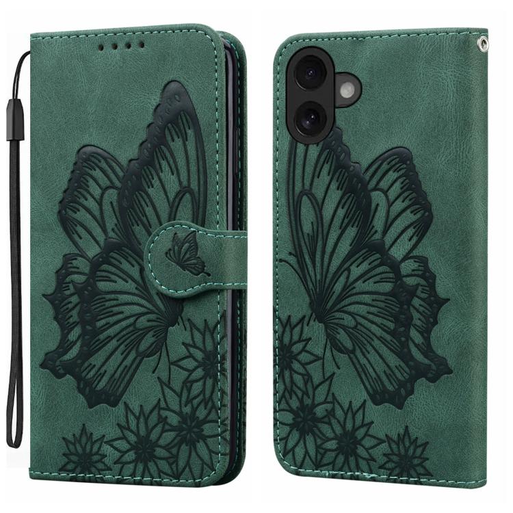 เคสโทรศัพท์หนังปั๊มลายผีเสื้อสไตล์ย้อนยุคแบบพับแนวนอน สำหรับ iPhone 17 Pro Max, สำหรับ iPhone 17 Pro, สำหรับ iPhone 17, สำหรับ iPhone Air