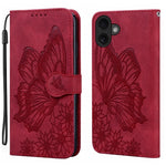 เคสโทรศัพท์หนังปั๊มลายผีเสื้อสไตล์ย้อนยุคแบบพับแนวนอน สำหรับ iPhone 17 Pro Max, สำหรับ iPhone 17 Pro, สำหรับ iPhone 17, สำหรับ iPhone Air