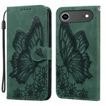 เคสโทรศัพท์หนังปั๊มลายผีเสื้อสไตล์ย้อนยุคแบบพับแนวนอน สำหรับ iPhone 17 Pro Max, สำหรับ iPhone 17 Pro, สำหรับ iPhone 17, สำหรับ iPhone Air