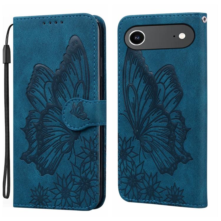 เคสโทรศัพท์หนังปั๊มลายผีเสื้อสไตล์ย้อนยุคแบบพับแนวนอน สำหรับ iPhone 17 Pro Max, สำหรับ iPhone 17 Pro, สำหรับ iPhone 17, สำหรับ iPhone Air