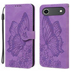 เคสโทรศัพท์หนังปั๊มลายผีเสื้อสไตล์ย้อนยุคแบบพับแนวนอน สำหรับ iPhone 17 Pro Max, สำหรับ iPhone 17 Pro, สำหรับ iPhone 17, สำหรับ iPhone Air
