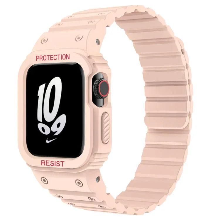 สายรัดนาฬิกาซิลิโคนแม่เหล็กพร้อมฝาครอบนาฬิกาในตัว xDfind สำหรับ Apple Watch 42 / 44 / 45 มม. สำหรับ Apple Watch ซีรีส์ 10 / 11 46 มม. สำหรับ Apple Watch ซีรีส์ 10 / 11 42 มม. สำหรับ Apple Watch Ultra 3 / 2 / 1 49 มม. สำหรับ Apple Watch 38 / 41 มม.