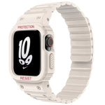 สายรัดนาฬิกาซิลิโคนแม่เหล็กพร้อมฝาครอบนาฬิกาในตัว xDfind สำหรับ Apple Watch 42 / 44 / 45 มม. สำหรับ Apple Watch ซีรีส์ 10 / 11 46 มม. สำหรับ Apple Watch ซีรีส์ 10 / 11 42 มม. สำหรับ Apple Watch Ultra 3 / 2 / 1 49 มม. สำหรับ Apple Watch 38 / 41 มม.