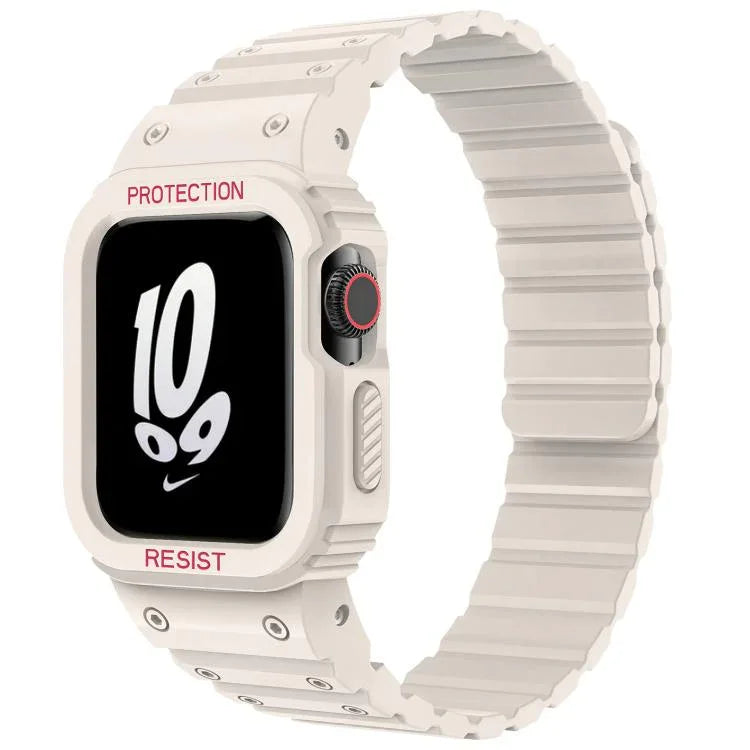 สายรัดนาฬิกาซิลิโคนแม่เหล็กพร้อมฝาครอบนาฬิกาในตัว xDfind สำหรับ Apple Watch 42 / 44 / 45 มม. สำหรับ Apple Watch ซีรีส์ 10 / 11 46 มม. สำหรับ Apple Watch ซีรีส์ 10 / 11 42 มม. สำหรับ Apple Watch Ultra 3 / 2 / 1 49 มม. สำหรับ Apple Watch 38 / 41 มม.