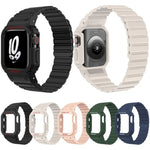 สายรัดนาฬิกาซิลิโคนแม่เหล็กพร้อมฝาครอบนาฬิกาในตัว xDfind สำหรับ Apple Watch 42 / 44 / 45 มม. สำหรับ Apple Watch ซีรีส์ 10 / 11 46 มม. สำหรับ Apple Watch ซีรีส์ 10 / 11 42 มม. สำหรับ Apple Watch Ultra 3 / 2 / 1 49 มม. สำหรับ Apple Watch 38 / 41 มม.