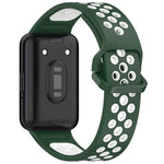 สายรัดนาฬิกาซิลิโคนระบายอากาศสองสี xDfind สำหรับ Samsung Galaxy Fit 3
