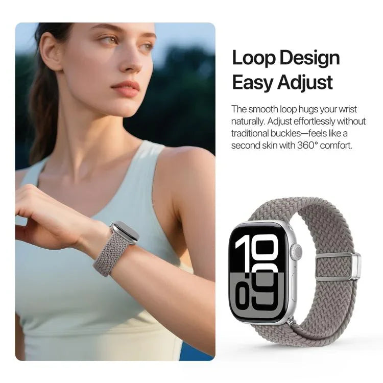 สายรัดไนลอนถักแบบหัวเข็มขัดแม่เหล็ก DUX DUCIS Mixture Ultra Series สำหรับ Apple Watch 38 / 40 / 41 / S10 42 มม.