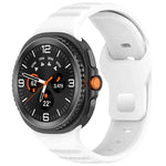 สายรัดนาฬิกาซิลิโคน xDfind แบบหัวเข็มขัดหมุดเงินลายจุดกลม สำหรับ Samsung Galaxy Watch Ultra/Ultra 2025, สำหรับ Samsung Galaxy Watch8 / 8 Classic
