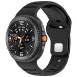 สายรัดนาฬิกาซิลิโคน xDfind แบบหัวเข็มขัดหมุดเงินลายจุดกลม สำหรับ Samsung Galaxy Watch Ultra/Ultra 2025, สำหรับ Samsung Galaxy Watch8 / 8 Classic