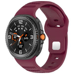 สายรัดนาฬิกาซิลิโคน xDfind แบบหัวเข็มขัดหมุดเงินลายจุดกลม สำหรับ Samsung Galaxy Watch Ultra/Ultra 2025, สำหรับ Samsung Galaxy Watch8 / 8 Classic
