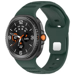 สายรัดนาฬิกาซิลิโคน xDfind แบบหัวเข็มขัดหมุดเงินลายจุดกลม สำหรับ Samsung Galaxy Watch Ultra/Ultra 2025, สำหรับ Samsung Galaxy Watch8 / 8 Classic
