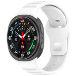 สายรัดนาฬิกาซิลิโคน xDfind แบบหัวเข็มขัดหมุดเงินลายจุดกลม สำหรับ Samsung Galaxy Watch Ultra/Ultra 2025, สำหรับ Samsung Galaxy Watch8 / 8 Classic
