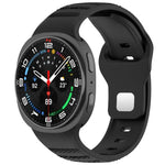 สายรัดนาฬิกาซิลิโคน xDfind แบบหัวเข็มขัดหมุดเงินลายจุดกลม สำหรับ Samsung Galaxy Watch Ultra/Ultra 2025, สำหรับ Samsung Galaxy Watch8 / 8 Classic