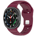 สายรัดนาฬิกาซิลิโคน xDfind แบบหัวเข็มขัดหมุดเงินลายจุดกลม สำหรับ Samsung Galaxy Watch Ultra/Ultra 2025, สำหรับ Samsung Galaxy Watch8 / 8 Classic