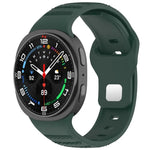 สายรัดนาฬิกาซิลิโคน xDfind แบบหัวเข็มขัดหมุดเงินลายจุดกลม สำหรับ Samsung Galaxy Watch Ultra/Ultra 2025, สำหรับ Samsung Galaxy Watch8 / 8 Classic