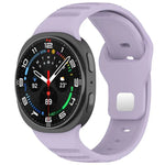 สายรัดนาฬิกาซิลิโคน xDfind แบบหัวเข็มขัดหมุดเงินลายจุดกลม สำหรับ Samsung Galaxy Watch Ultra/Ultra 2025, สำหรับ Samsung Galaxy Watch8 / 8 Classic