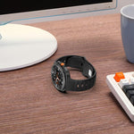 สายรัดนาฬิกาซิลิโคน xDfind แบบหัวเข็มขัดหมุดเงินลายจุดกลม สำหรับ Samsung Galaxy Watch Ultra/Ultra 2025, สำหรับ Samsung Galaxy Watch8 / 8 Classic