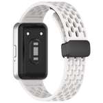 สายรัดนาฬิกาซิลิโคน xDfind แบบหัวเข็มขัดแม่เหล็กสีดำแบบมีรู สำหรับ Samsung Galaxy Fit3