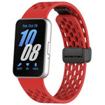 สายรัดนาฬิกาซิลิโคน xDfind แบบหัวเข็มขัดแม่เหล็กสีดำแบบมีรู สำหรับ Samsung Galaxy Fit3