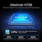Tanix TX7 กล่องสมาร์ททีวี Android 14 8K UHD พร้อมรีโมทคอนโทรล, Allwinner H728 Octa-Core, 2GB+16GB, 4GB+32GB