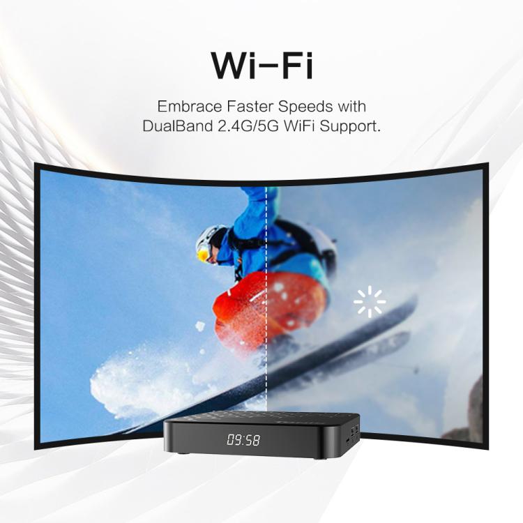 Tanix TX7 กล่องสมาร์ททีวี Android 14 8K UHD พร้อมรีโมทคอนโทรล, Allwinner H728 Octa-Core, 2GB+16GB, 4GB+32GB