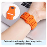 สายรัดนาฬิกาซิลิโคนลายรู Shark Texture สำหรับ Apple Watch 46 มม. / 49 มม. / 45 มม. / 44 มม.