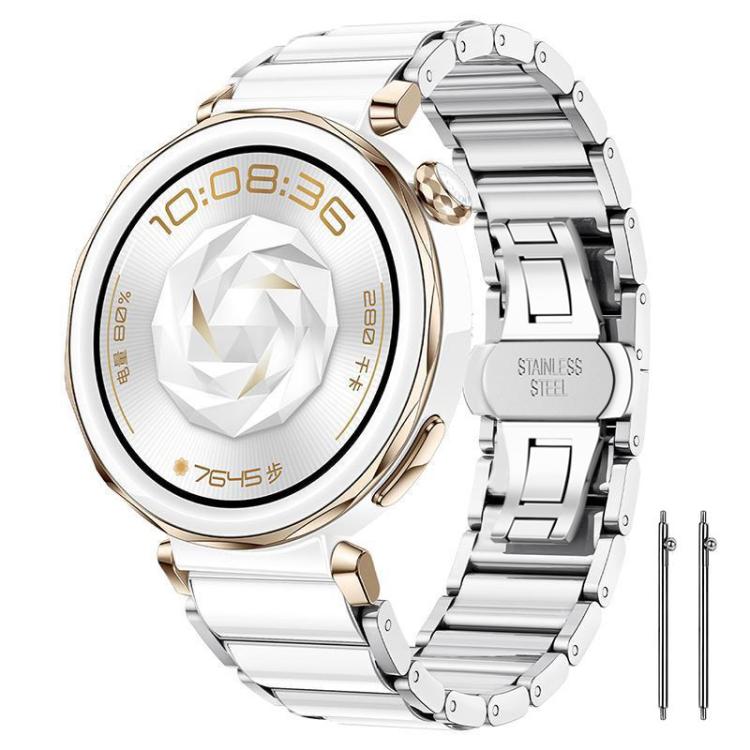 xDfind Ceramic Stainless Steel Watch Band, For Huawei Watch GT 6 41mm / GT 5 Pro 42mm