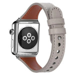 สายรัดนาฬิกาหนังแท้แบบหมุดเดี่ยววงแหวนคู่ xDfind สำหรับ Apple Watch 42 / 44 / 45 / 46 / 49 มม. สำหรับ Apple Watch 38 / 40 / 41 / S10 42 มม.