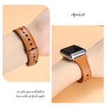 สายรัดนาฬิกาหนังแท้แบบหมุดเดี่ยววงแหวนคู่ xDfind สำหรับ Apple Watch 42 / 44 / 45 / 46 / 49 มม. สำหรับ Apple Watch 38 / 40 / 41 / S10 42 มม.