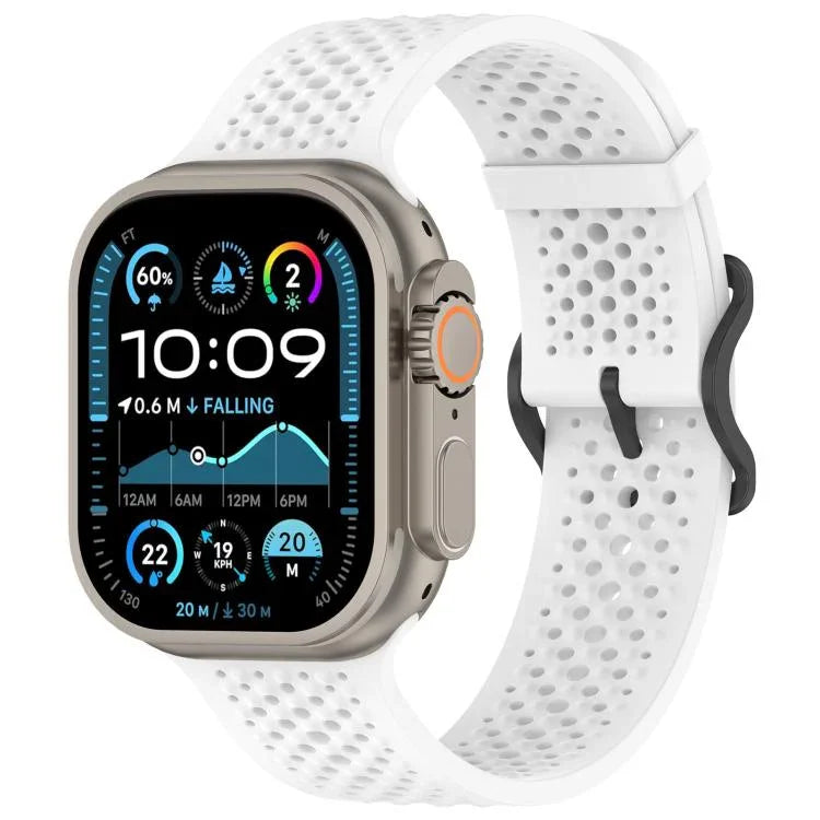 สายรัดนาฬิกาซิลิโคนระบายอากาศ xDfind สำหรับ Apple Watch 42 / 44 / 45 / 46 / 49 มม. สำหรับ Apple Watch 38 / 40 / 41 / S10 42 มม.