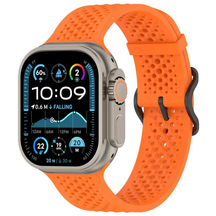สายรัดนาฬิกาซิลิโคนระบายอากาศ xDfind สำหรับ Apple Watch 42 / 44 / 45 / 46 / 49 มม. สำหรับ Apple Watch 38 / 40 / 41 / S10 42 มม.