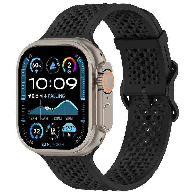 สายรัดนาฬิกาซิลิโคนระบายอากาศ xDfind สำหรับ Apple Watch 42 / 44 / 45 / 46 / 49 มม. สำหรับ Apple Watch 38 / 40 / 41 / S10 42 มม.