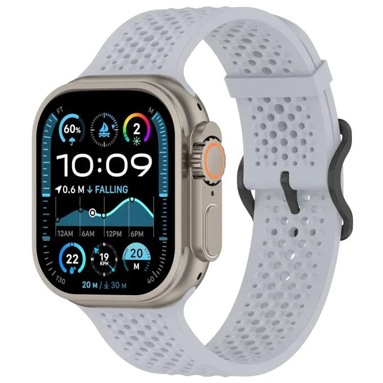 สายรัดนาฬิกาซิลิโคนระบายอากาศ xDfind สำหรับ Apple Watch 42 / 44 / 45 / 46 / 49 มม. สำหรับ Apple Watch 38 / 40 / 41 / S10 42 มม.