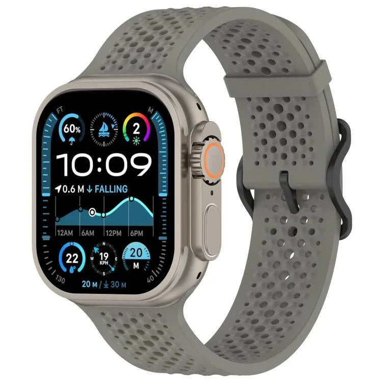 สายรัดนาฬิกาซิลิโคนระบายอากาศ xDfind สำหรับ Apple Watch 42 / 44 / 45 / 46 / 49 มม. สำหรับ Apple Watch 38 / 40 / 41 / S10 42 มม.