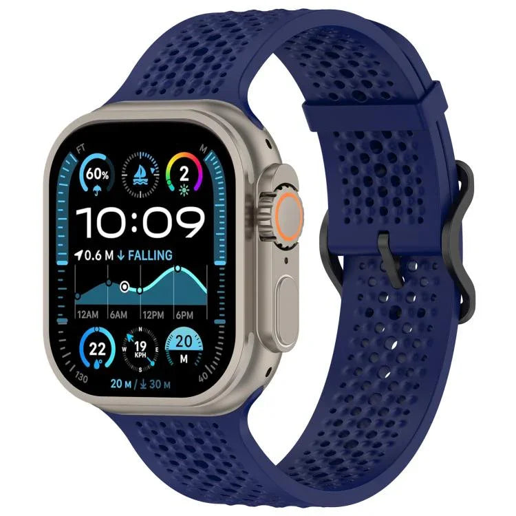 สายรัดนาฬิกาซิลิโคนระบายอากาศ xDfind สำหรับ Apple Watch 42 / 44 / 45 / 46 / 49 มม. สำหรับ Apple Watch 38 / 40 / 41 / S10 42 มม.