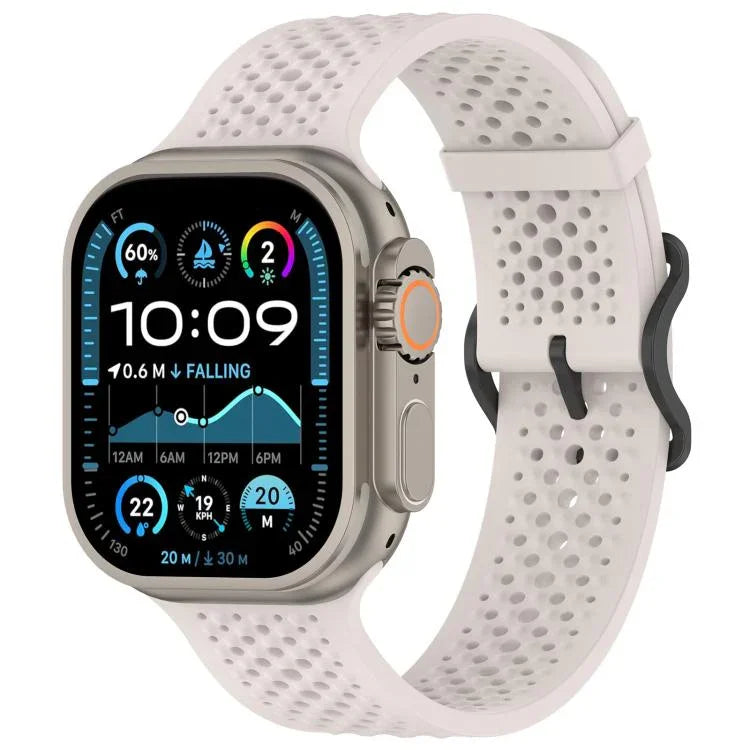 สายรัดนาฬิกาซิลิโคนระบายอากาศ xDfind สำหรับ Apple Watch 42 / 44 / 45 / 46 / 49 มม. สำหรับ Apple Watch 38 / 40 / 41 / S10 42 มม.