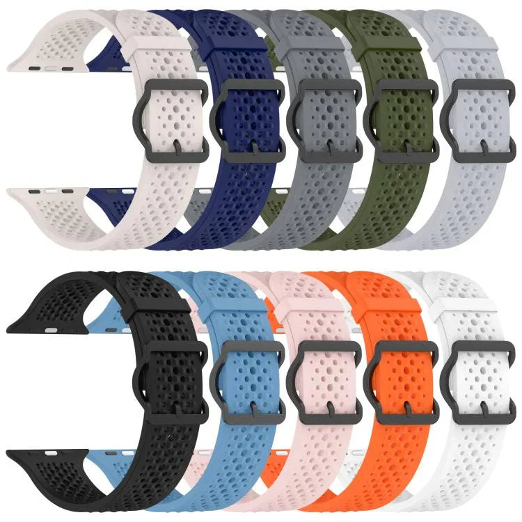 สายรัดนาฬิกาซิลิโคนระบายอากาศ xDfind สำหรับ Apple Watch 42 / 44 / 45 / 46 / 49 มม. สำหรับ Apple Watch 38 / 40 / 41 / S10 42 มม.