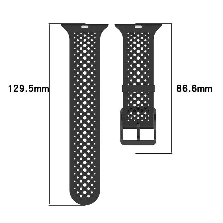 สายรัดนาฬิกาซิลิโคนระบายอากาศ xDfind สำหรับ Apple Watch 42 / 44 / 45 / 46 / 49 มม. สำหรับ Apple Watch 38 / 40 / 41 / S10 42 มม.