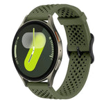สายซิลิโคนระบายอากาศ xDfind สำหรับ Samsung Galaxy Watch Ultra / Ultra 2025, Samsung Galaxy Watch8 / 8 Classic, Samsung Galaxy Watch 7 / 6 / 5 / FE